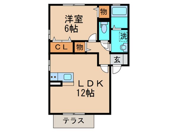 アルティスタＢの物件間取画像